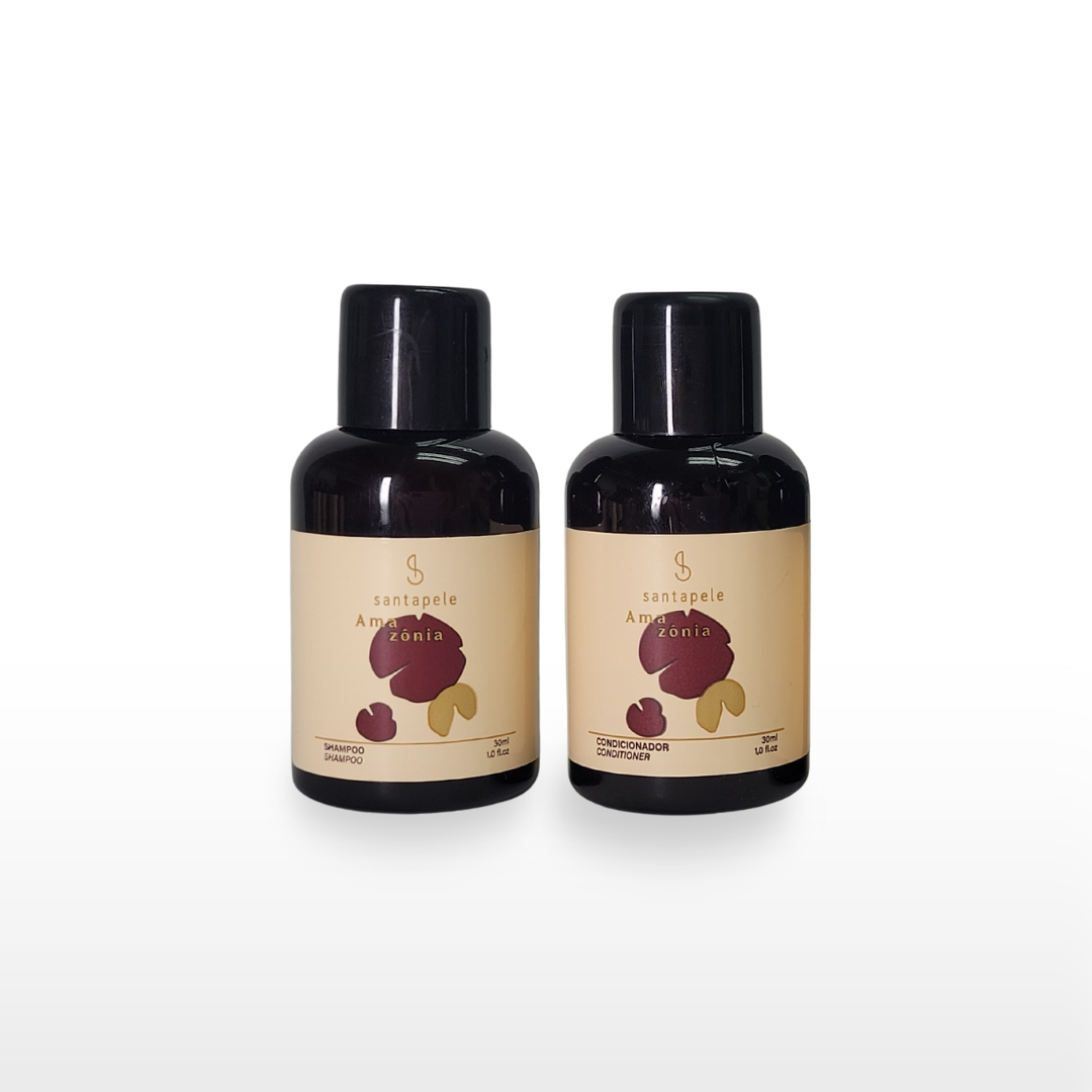 Mini Amenities Linha Amazônia - Shampoo e Condicionador 30ml