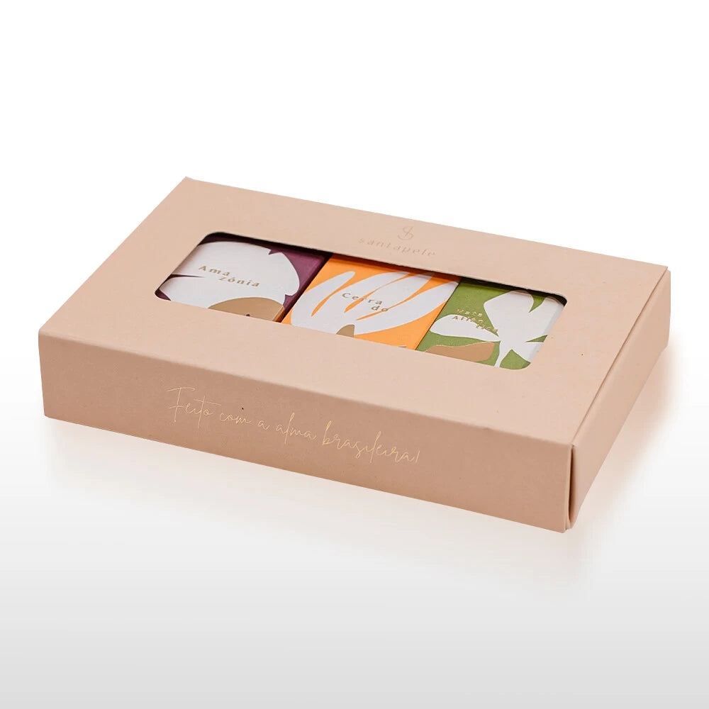 Kit Sabonetes em Barra 50gr + Caixa Presenteável