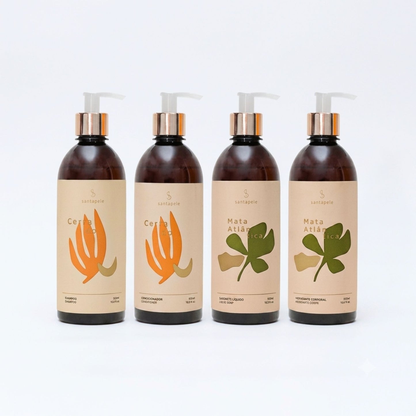 Kit Amenities - Amarelo e Verde 500ml