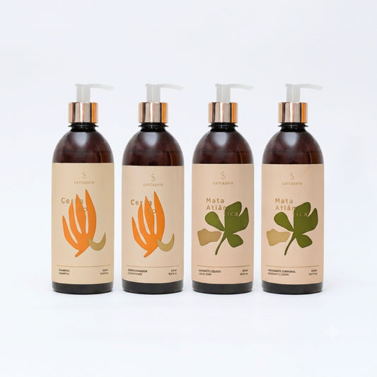Kit Amenities - Amarelo e Verde 500ml