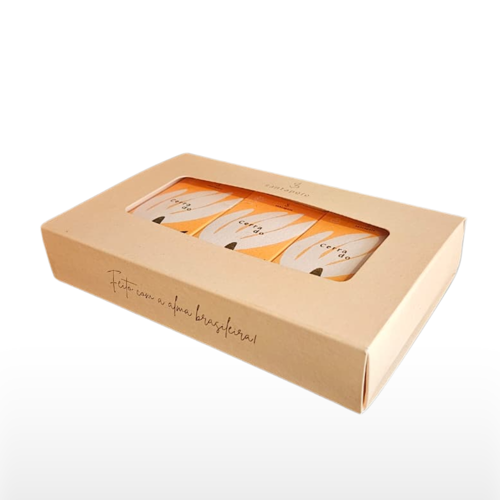 Kit Sabonetes em Barra Cerrado 50gr + Caixa Presenteável