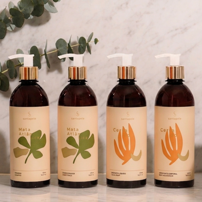 Kit Amenities - Verde e Amarelo 500ml