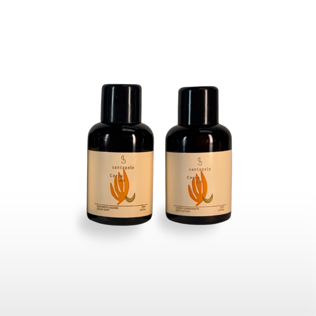 Mini Amenities Linha Cerrado - Sabonete Liquido e Hidratante 30ml
